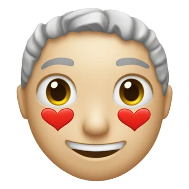 un diente en forma de corazón sticker