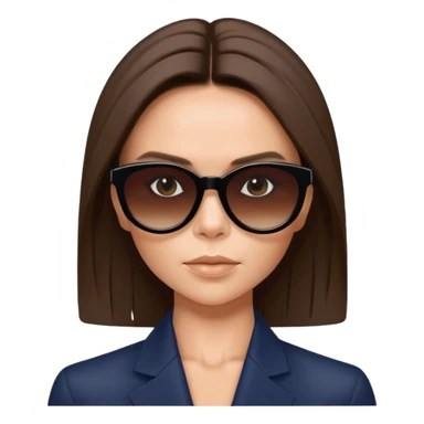 victoria beckham with sunglasses sticker