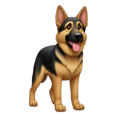 German Shepherd full body sticker