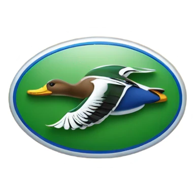 ford logo with a mallard duck sticker
