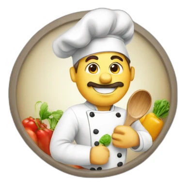german chef in the kitchen sticker