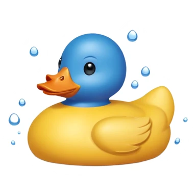 blue toy duck sticker