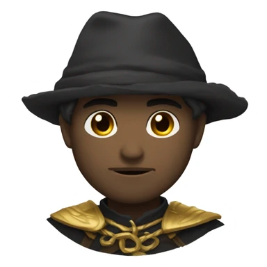 Corvo com uma elipse dourada sobre sua cabeça  sticker