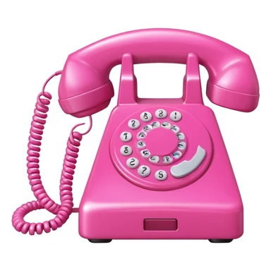 pink phone call caller id bubble sticker