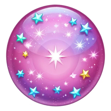 The glittering flashes of sparkles of pink color sticker