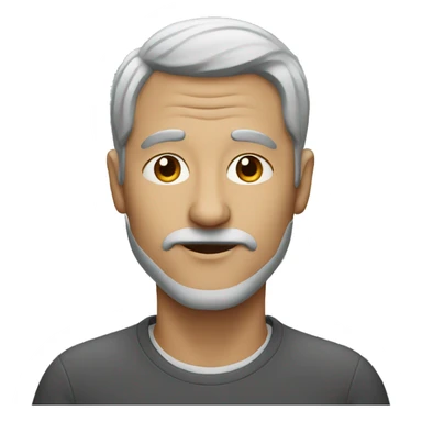 Grey man no nose sticker