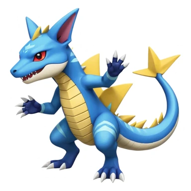 Zeraora-Veemon-Sharpedo-Garchomp-Ampharos-fusion sticker