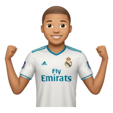 Mbappe celebration for Real Madrid sticker