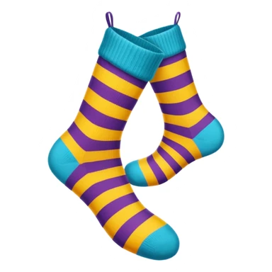 Colourful pair of socks sticker