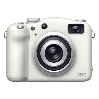 White digital camera sticker
