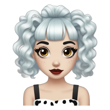 melanie martinez cruella de vil hair sticker