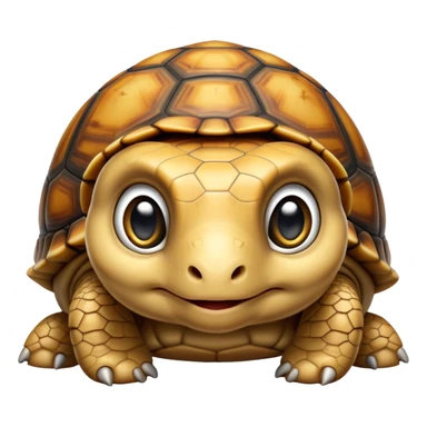 cinematic-baby tortoise-realistic--emoji,,-cute-wise-face-peering-ahead-with-calm-determination,-cute large-eyes-reflecting-centuries of wisdom, sticker