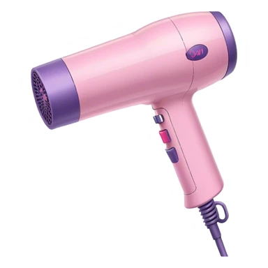 Hair dryer Dyson pink pastel sticker