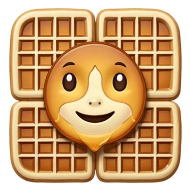 waffles with maple syrup sticker