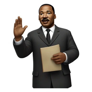 martin luther king celebrating! sticker
