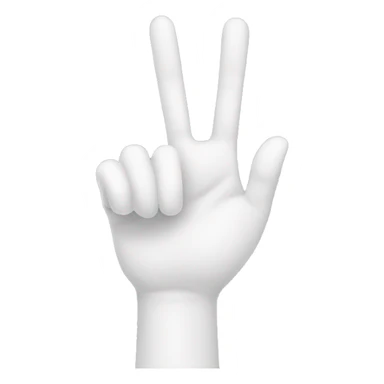 A white hand with the metal hand sign 🤘 with a shorter pinkie sticker