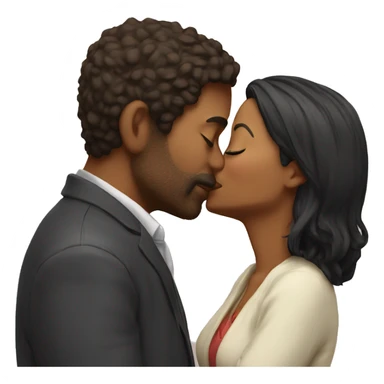 Kiss with wife sticker