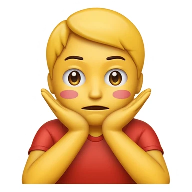 frustrated emoji with hands crossed  sticker