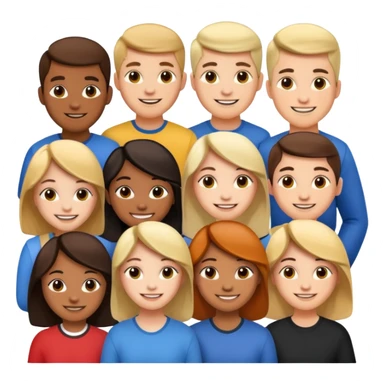 grupo de estudiantes  sticker