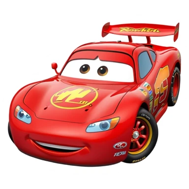 lightning mcqueen metallic red sticker