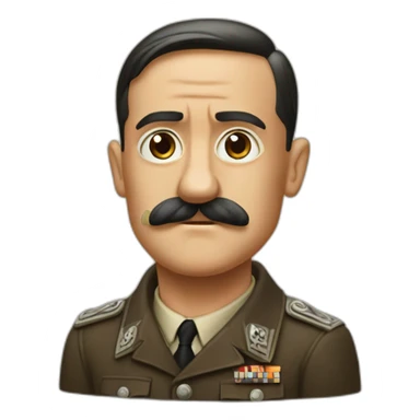 Hitler buvant une bières sticker