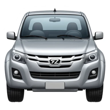 silver izuzu dmax  sticker