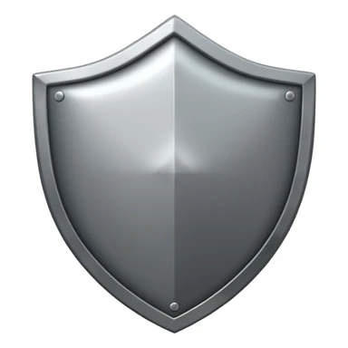 Steel gray shield with bicep flex icon sticker