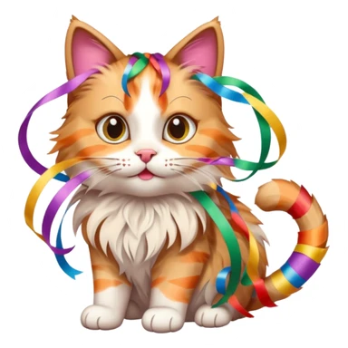 Cat tangled in streamers





 sticker