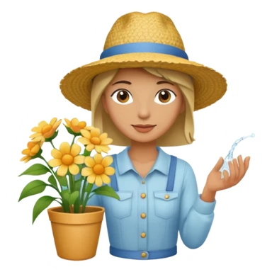 flower waterer sticker