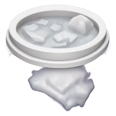 Double styrofoam cup with purple juice and ice in it sticker