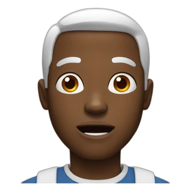 Black guy shocked sticker