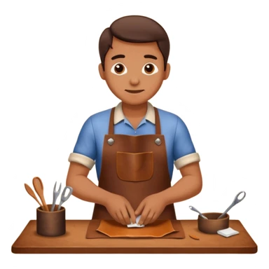Leather Craft Worker sticker