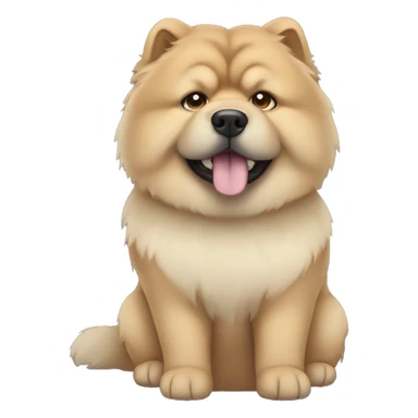 Chowchow blue tong sticker