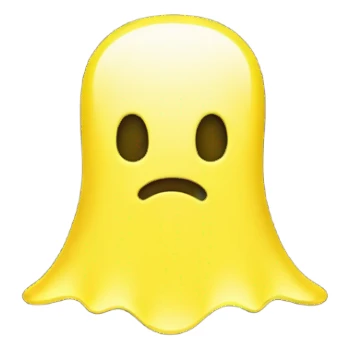 The Snapchat ghost in yellow sticker