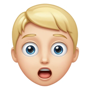 Person with sparkling eyes and open mouth staring in amazement  sticker