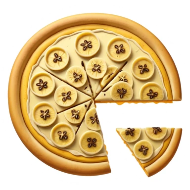 banana pizza top down sticker