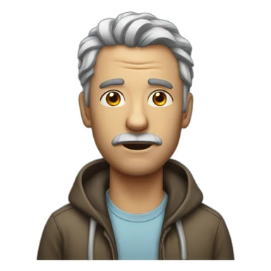 Unhealthy man sticker