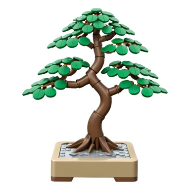 Old vine standing Lego bonsai tree’s titanium rack  sticker