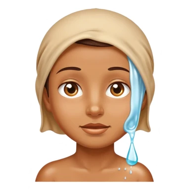 Baby oil on a person sticker