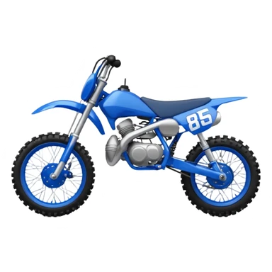 Blue dirt bike 85cc sticker