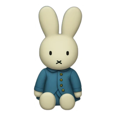 Van gogh painting miffy sticker