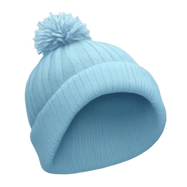 winter hat pale blue  sticker