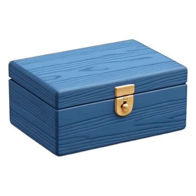 Blue Scandinavian style jewelry box  sticker