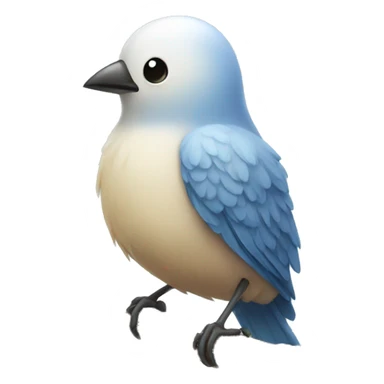 Bird with a cute butt sticker