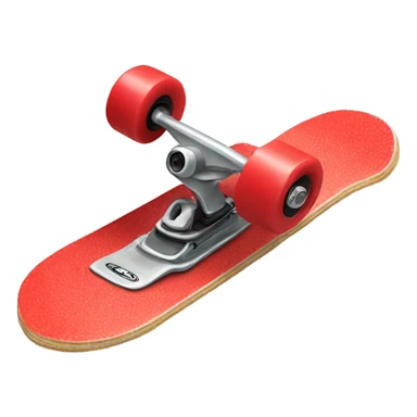 red skateboard  sticker