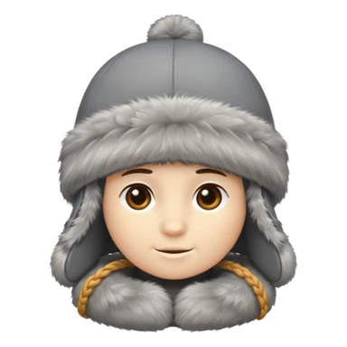 russian winter hat sticker