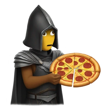 Sauron eating pizza sticker