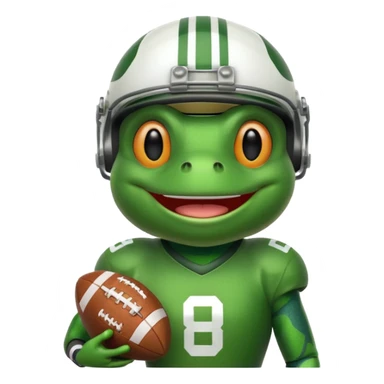 Frog football  sticker