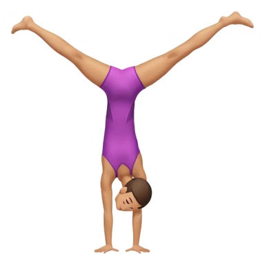 Launch gymnast doing a handstand side angle sticker