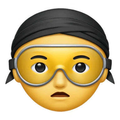 Blindfold no eyes sticker